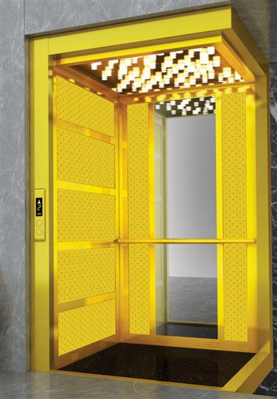 Elevator Cabin - Gold.